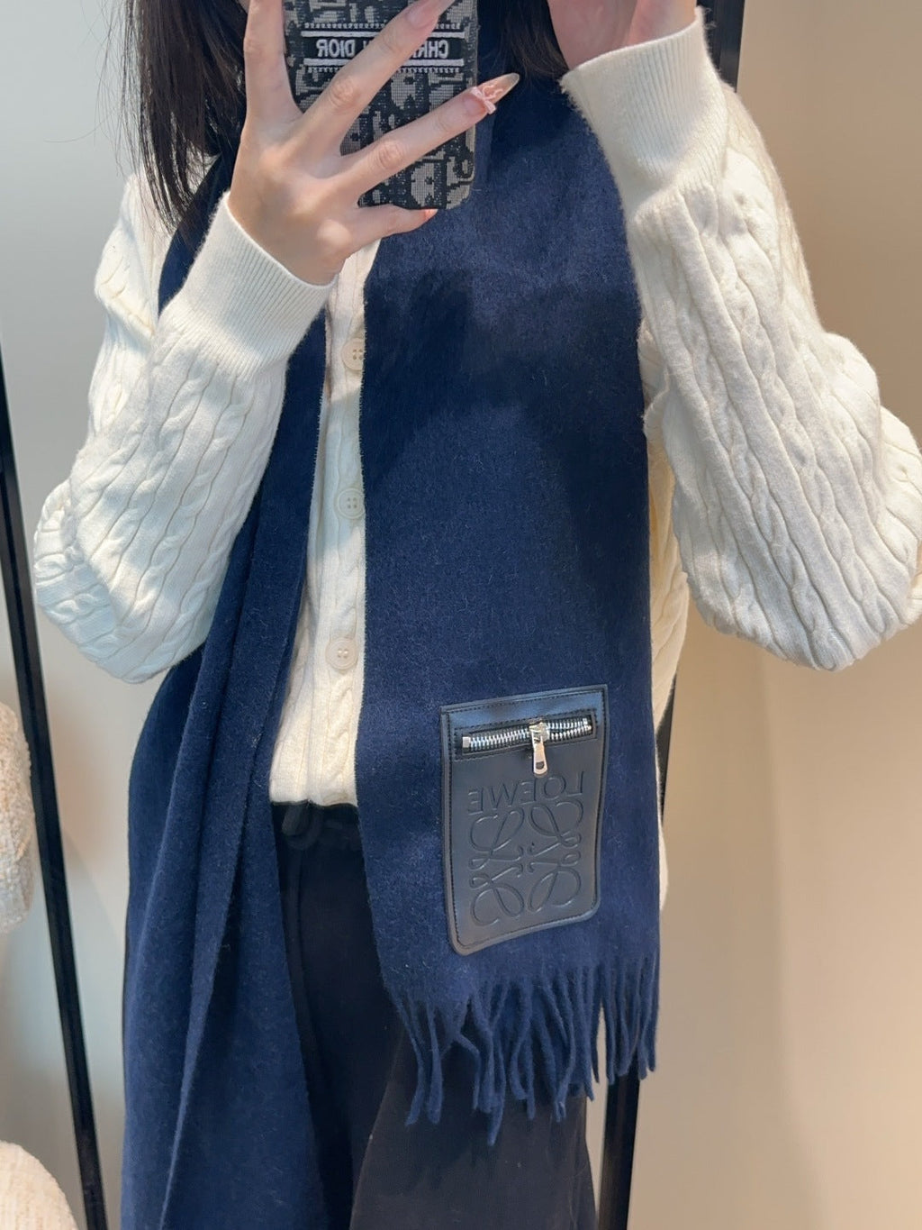 LOEWE 25S SCARF 180 IN CASHMERE 858213