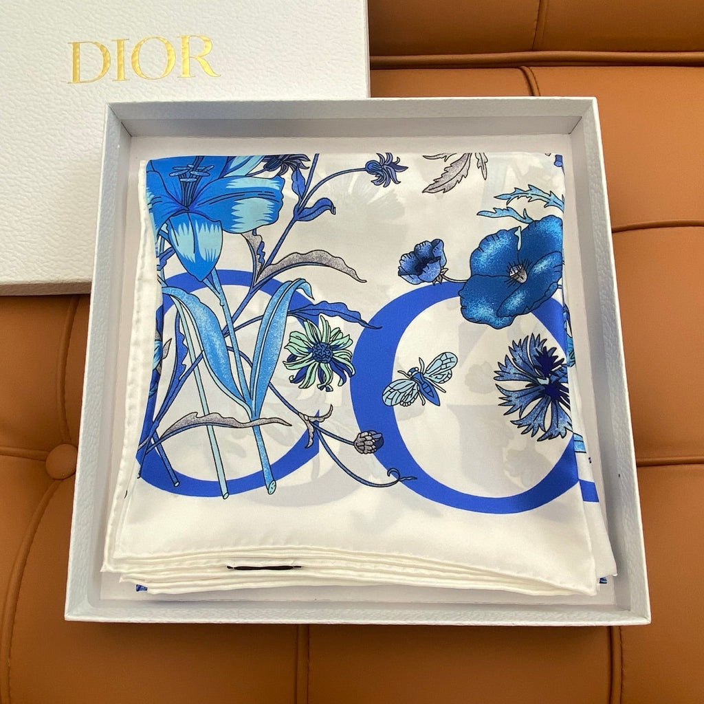 DIOR SCARF 90 CM IN SILK FABRIC 703657