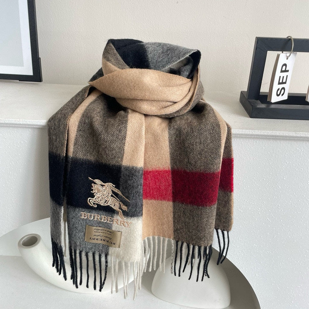 BURBERRY BBR SCARF 180 CM IN CASHMERE 490949