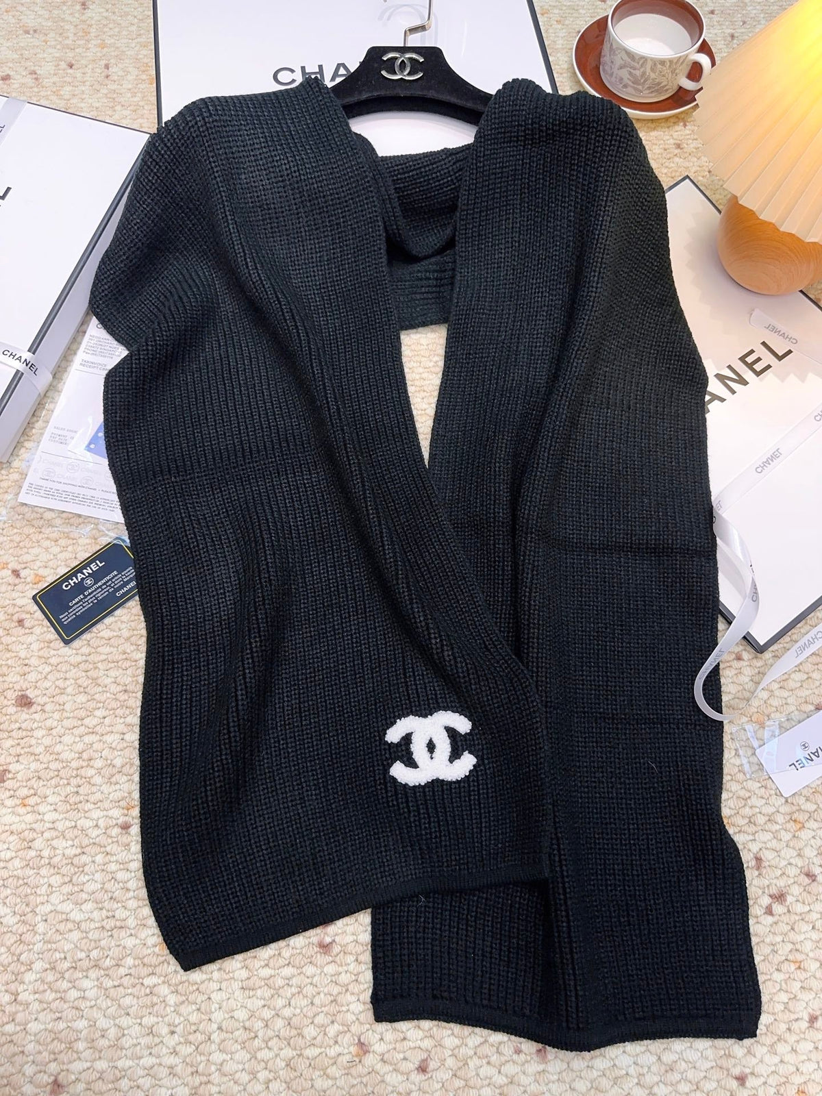 CHANEL 25S SCARF 175 IN WOOL 991922
