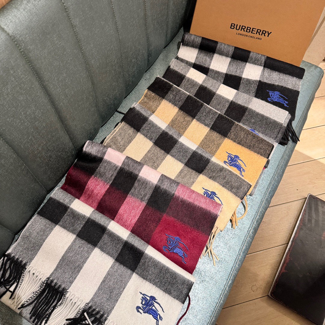 BURBERRY SCARF 180 CM IN COLORFUL CASHMERE 410335