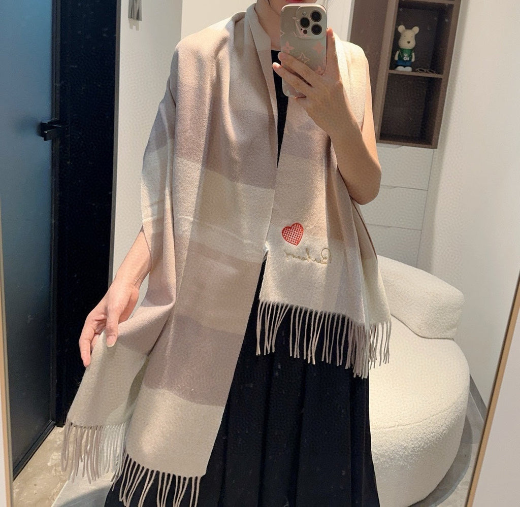 BURBERRY BBR SCARF 180 CM IN CASHMERE 490019