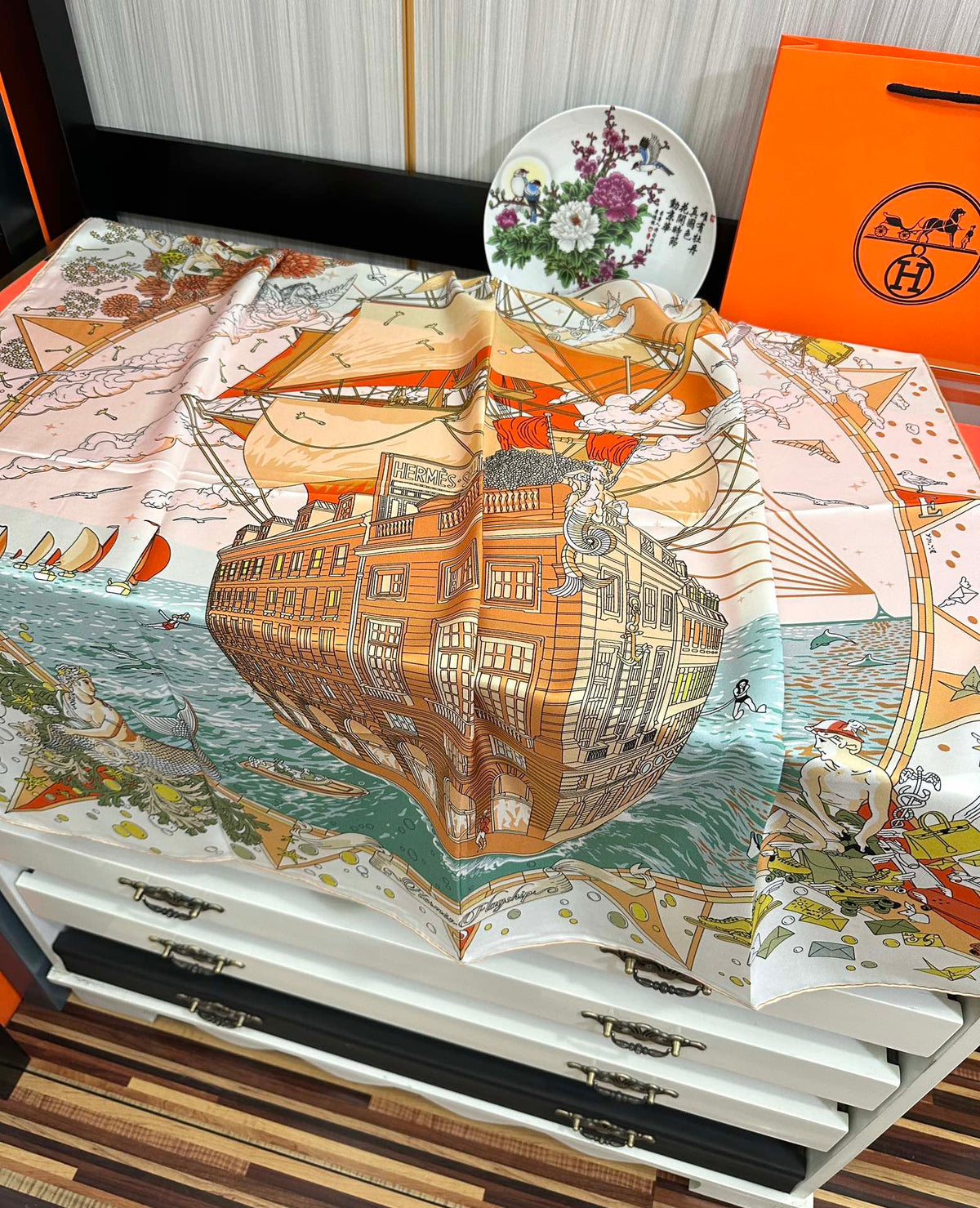 HERMES HERMES 25S SCARF 90 IN SILK 730533