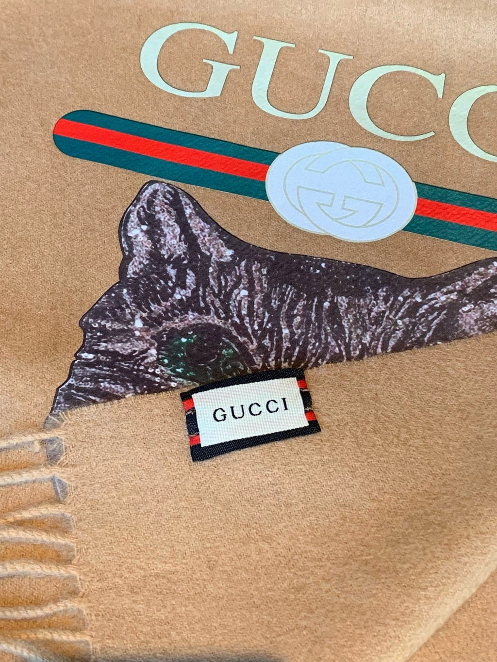GUCCI 25S SCARF 180 IN CASHMERE 583606
