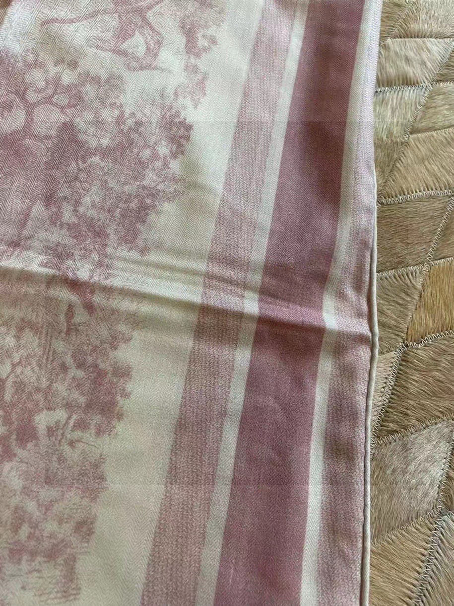 DIOR SCARF 110 CM IN COTTON-SILK FABRIC 730607