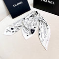 CHANEL 25S SCARF 90 IN SILK 730660
