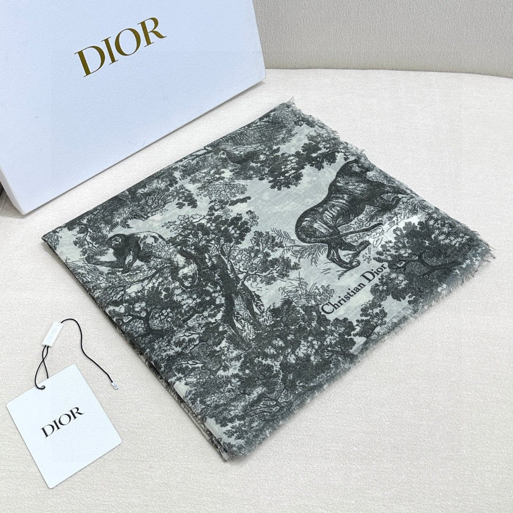DIOR SCARF 180 CM IN CASHMERE-SILK BLEND 706550