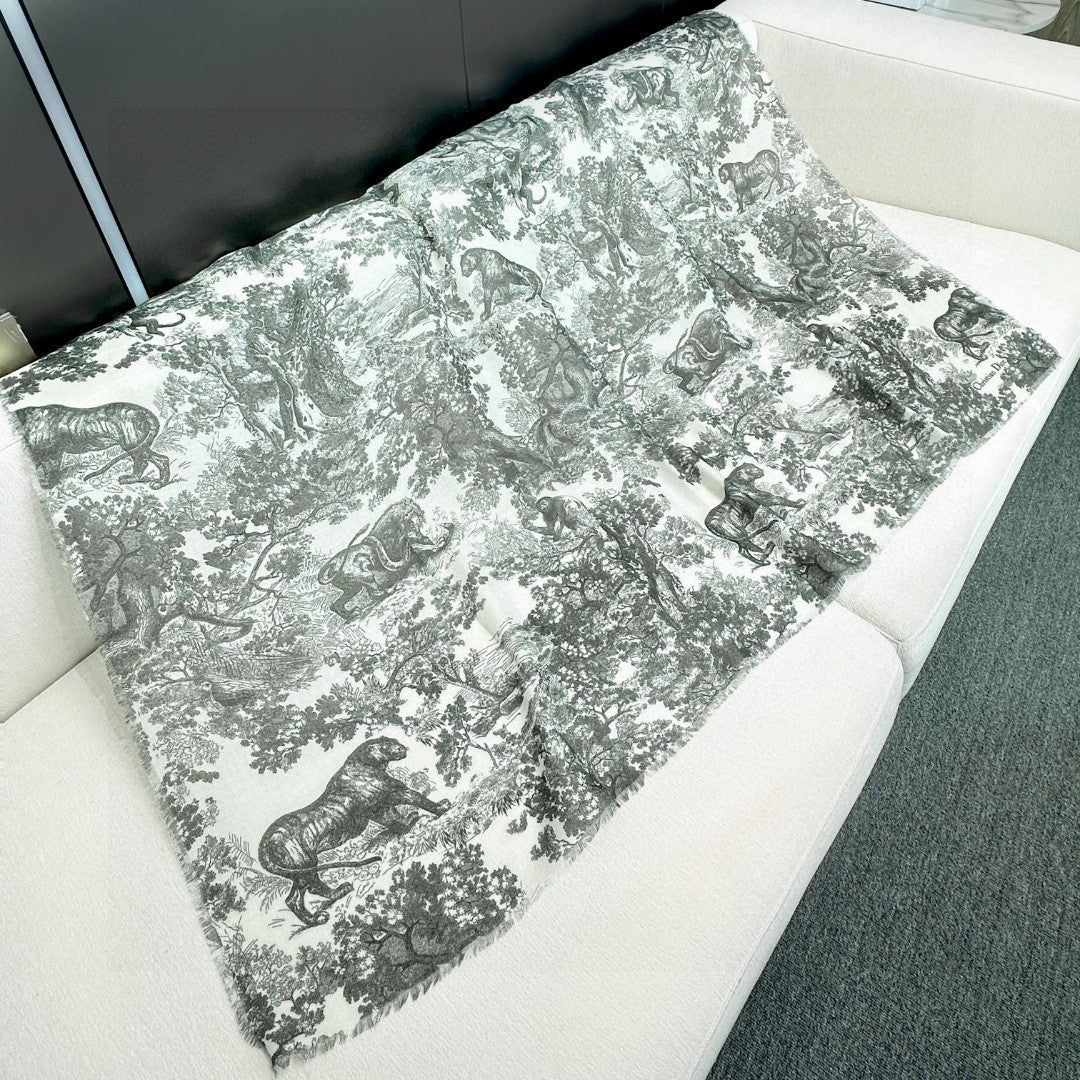 DIOR SCARF 180 CM IN CASHMERE-SILK BLEND 706550