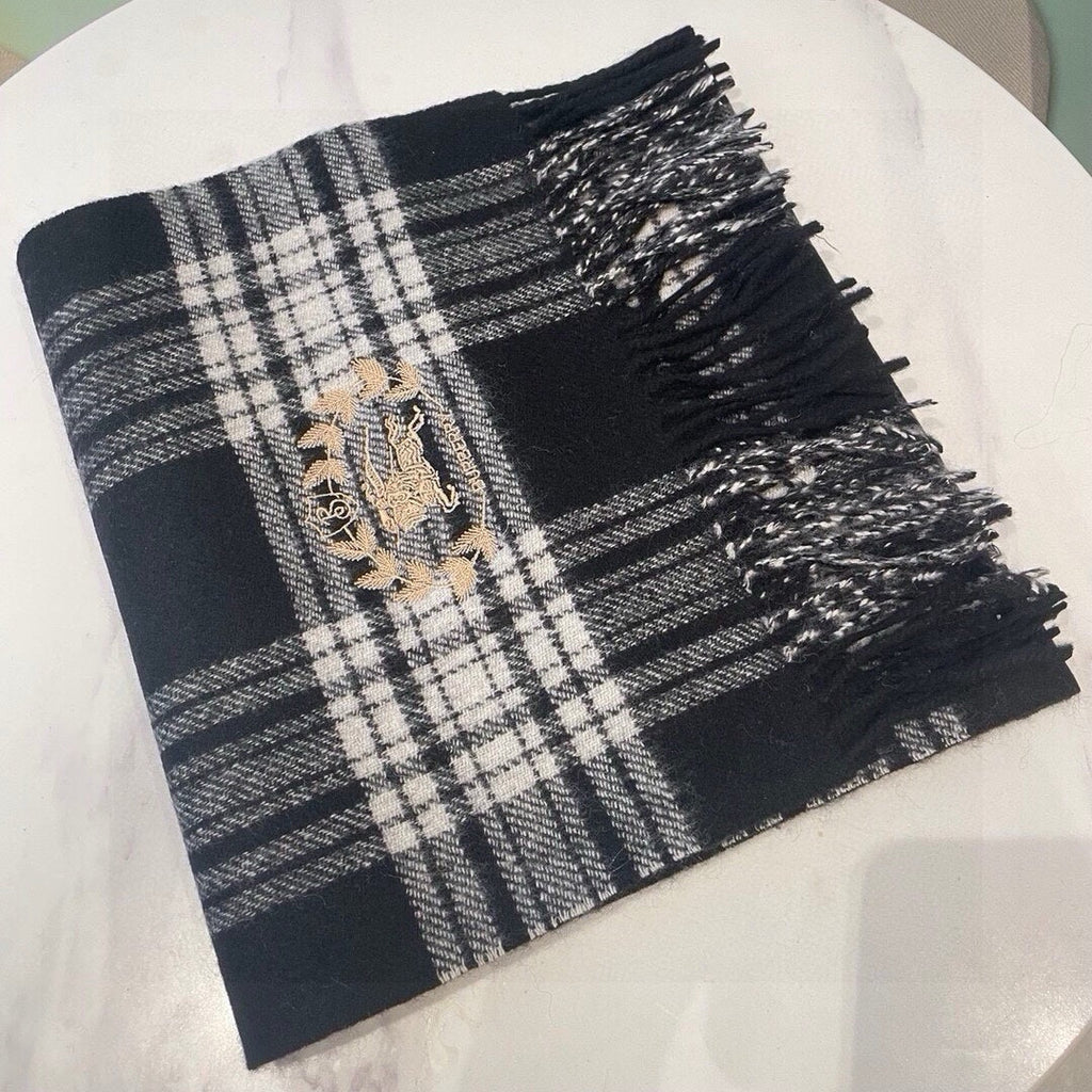 BURBERRY BBR SCARF 180 CM IN CASHMERE 489907